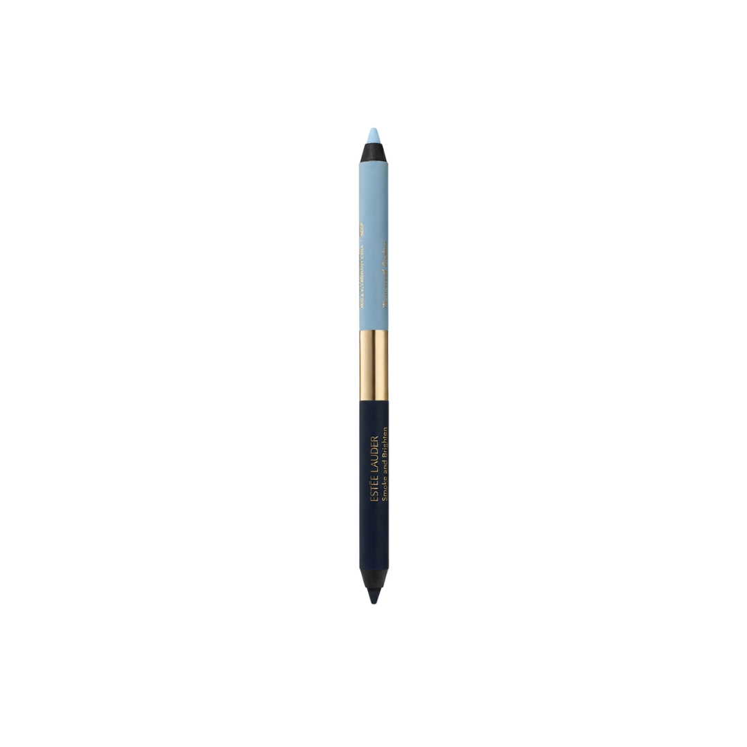 ESTEE LAUDER SMOKE & BRIGHTEN KAJAL EYELINER DUO MARINE/SKY BLUE