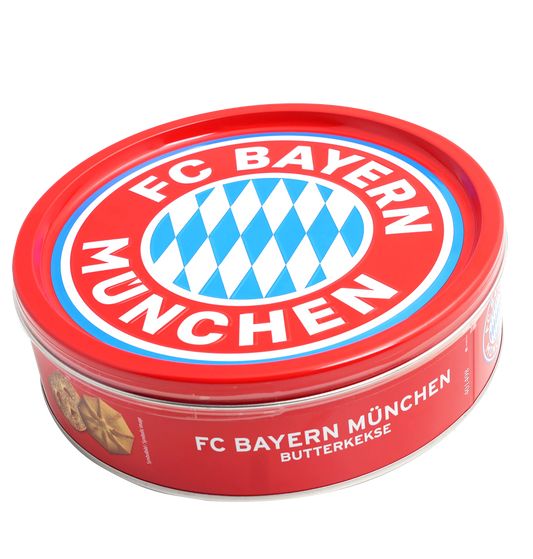 FC Bayern München Butter Cookies 340g Feine Kekse in der Metallbox
