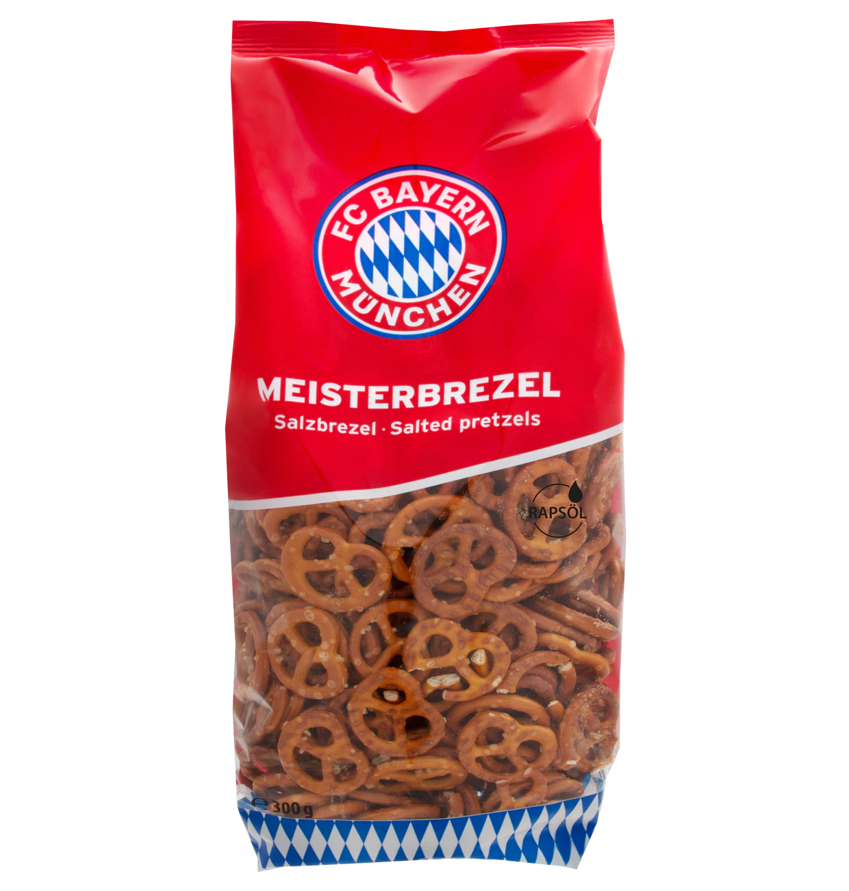 FC Bayern München Mini Brezel Salzbrezel - Laugengebäck 300g - Meisterbrezeln