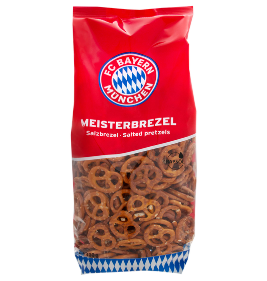 FC Bayern München Mini Brezel Salzbrezel - Laugengebäck 300g - Meisterbrezeln