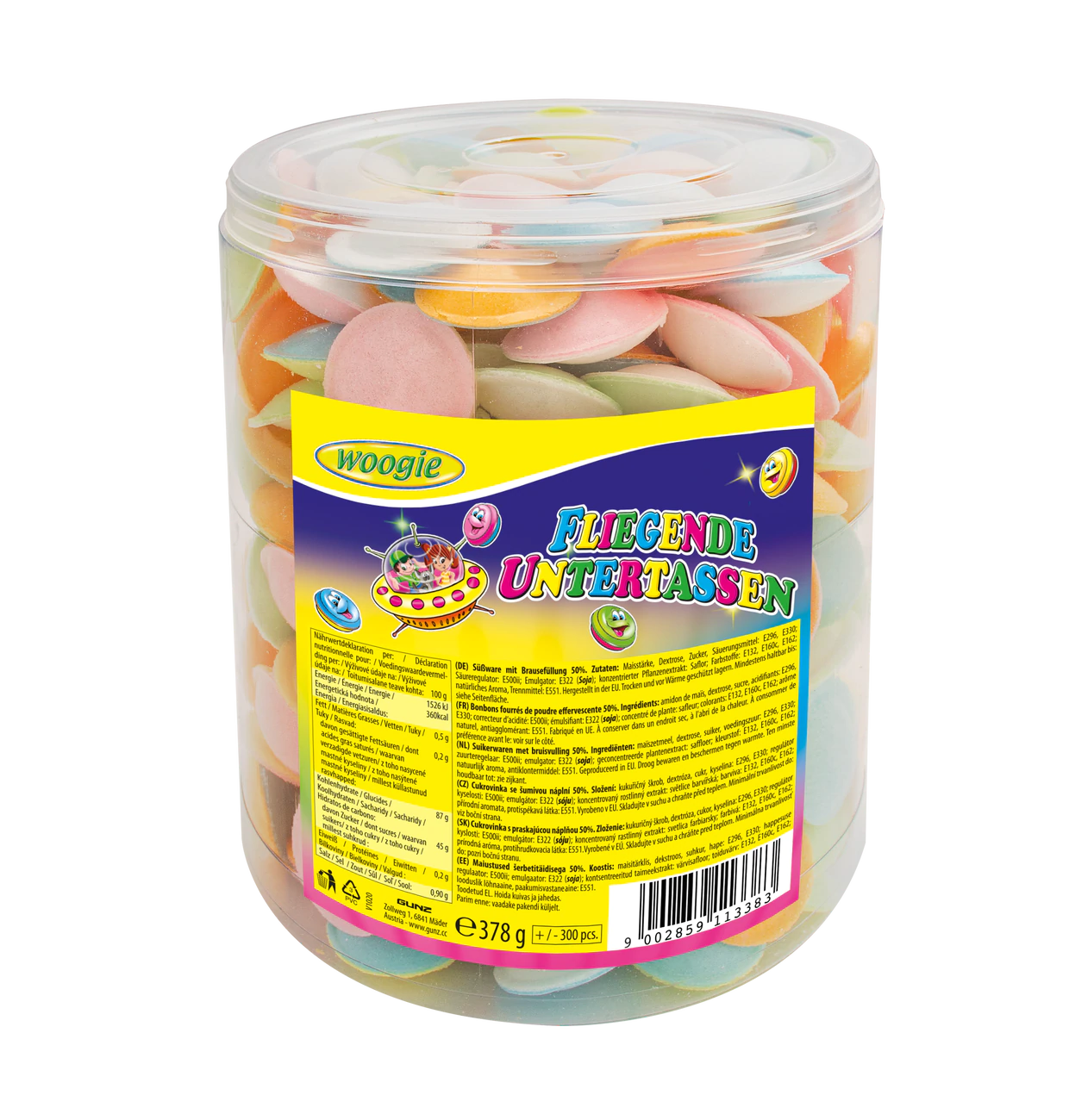 Brause Ufos Oblaten mit Schleckbrausefüllung 378g