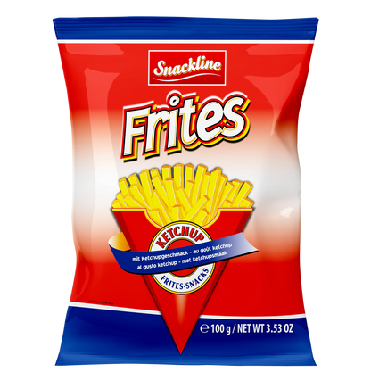 Frites Snacks mit Ketchupgeschmack 100g Ketchup mal anders