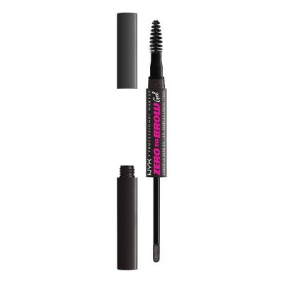 NYX NYX Zero to Brow Gel 08 Schwarz 2 ml Augenbrauengel Augenbrauen-Make-up