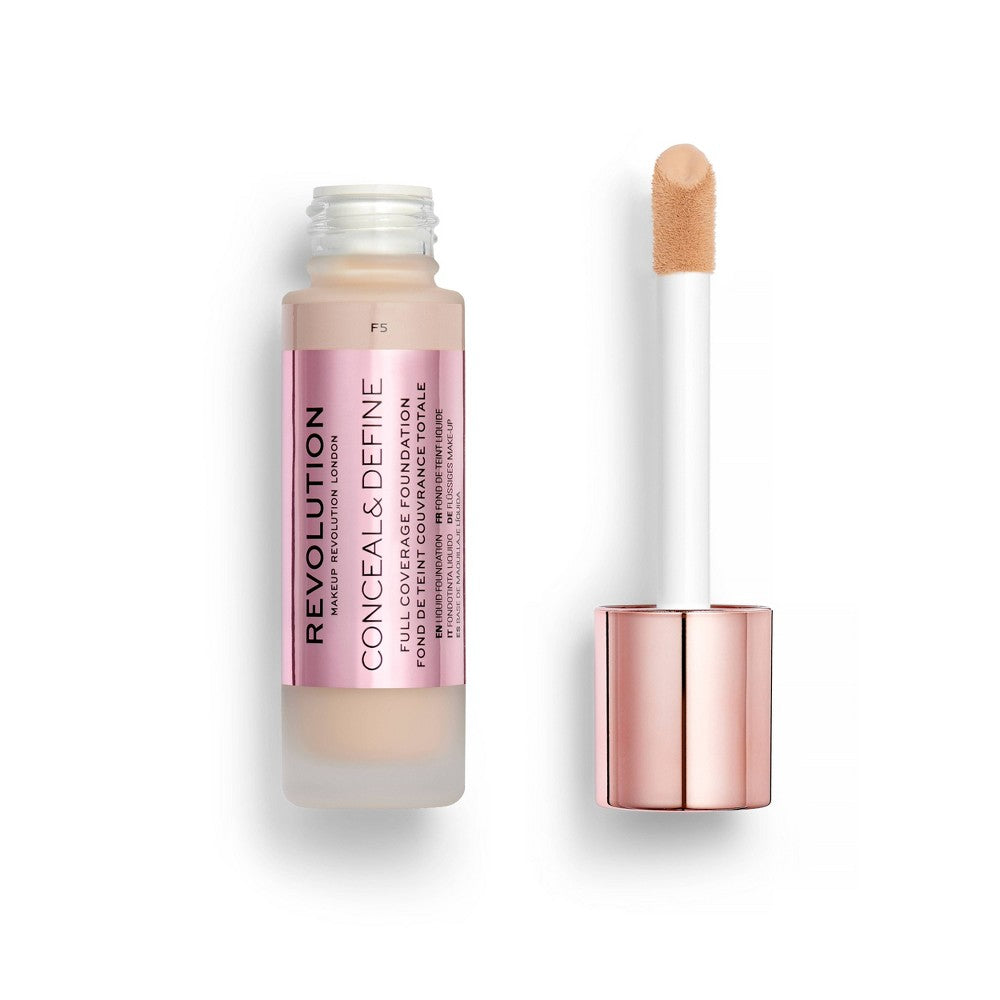 REVOLUTION MAKE UP Conceal y Define Full Coverage Foundation F5 23 ml