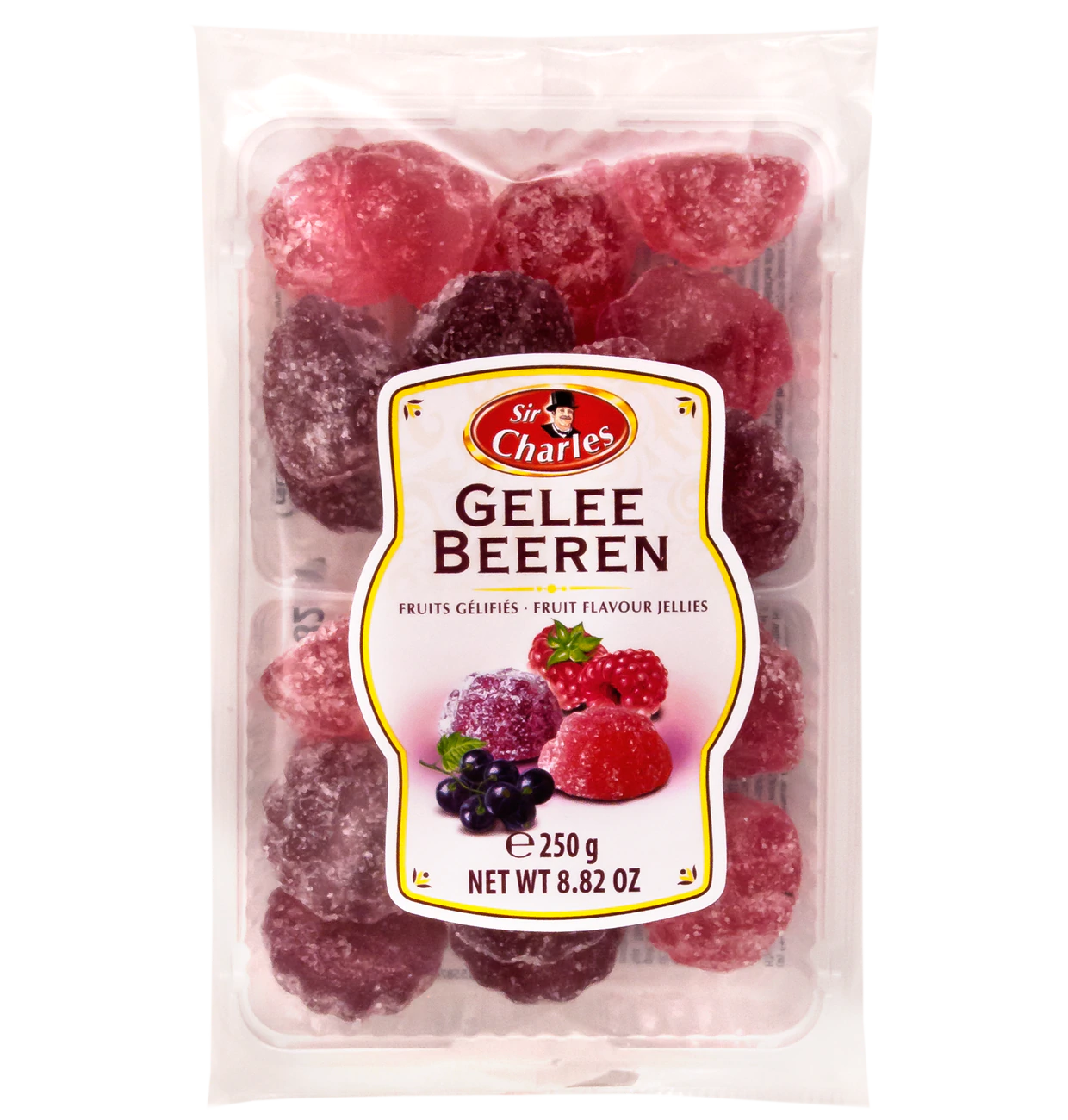 Gezuckertes Gelee mit Beerengeschmack 250g