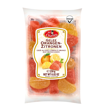Gezuckertes Gelee mit Zitronen- und Orangengeschmack 250g