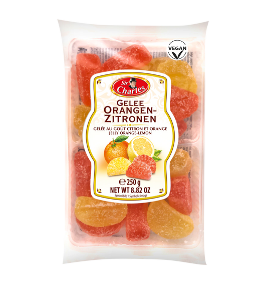 Gezuckertes Gelee mit Zitronen- und Orangengeschmack 250g