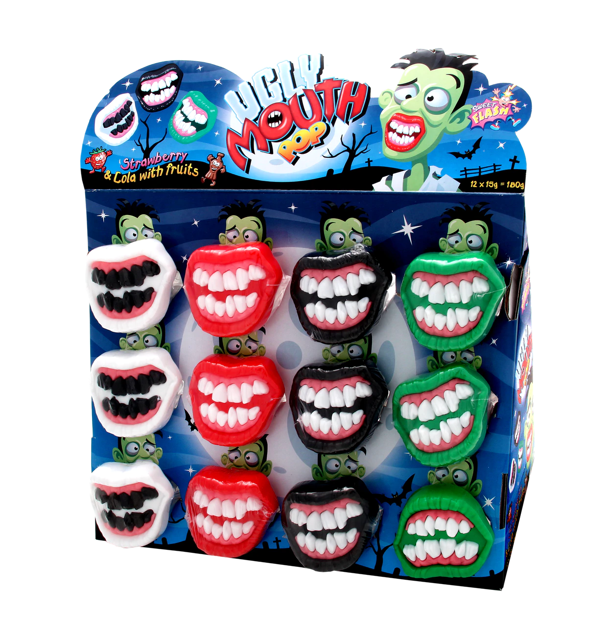 Gruselgebiss Lollipop Lollie in Gebissform 15g