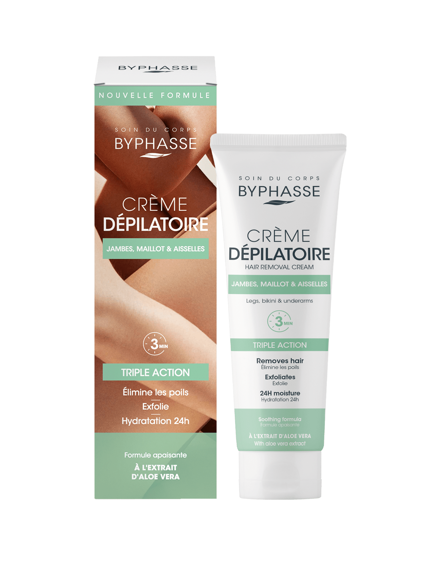 BYPHASSE BYPHASSE Crema Depilatoria Aloe Vera 125 ml Haarentfernungscreme Kosmetik