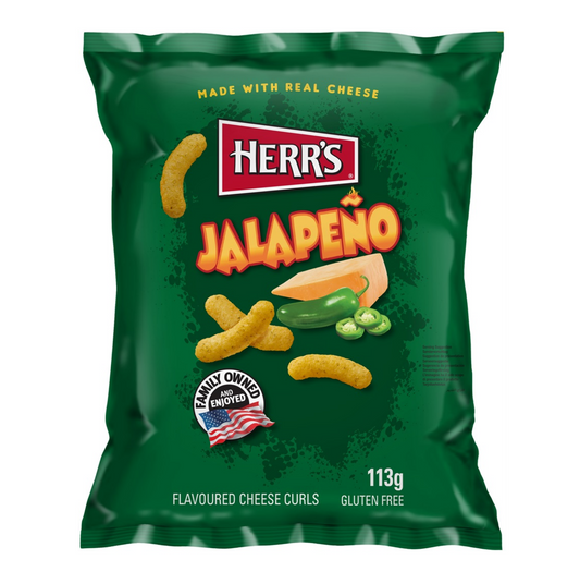 Herr's Jalapeno Cheese Curls 113g
