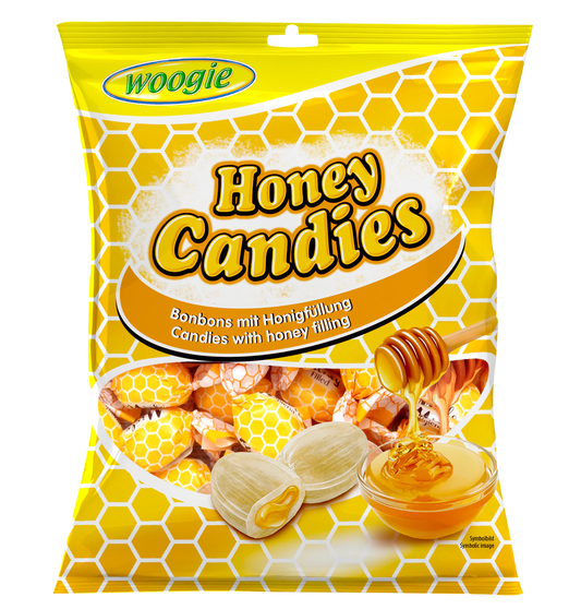 Woogie Honey Candies - Bonbons mit Honigfüllung 150g