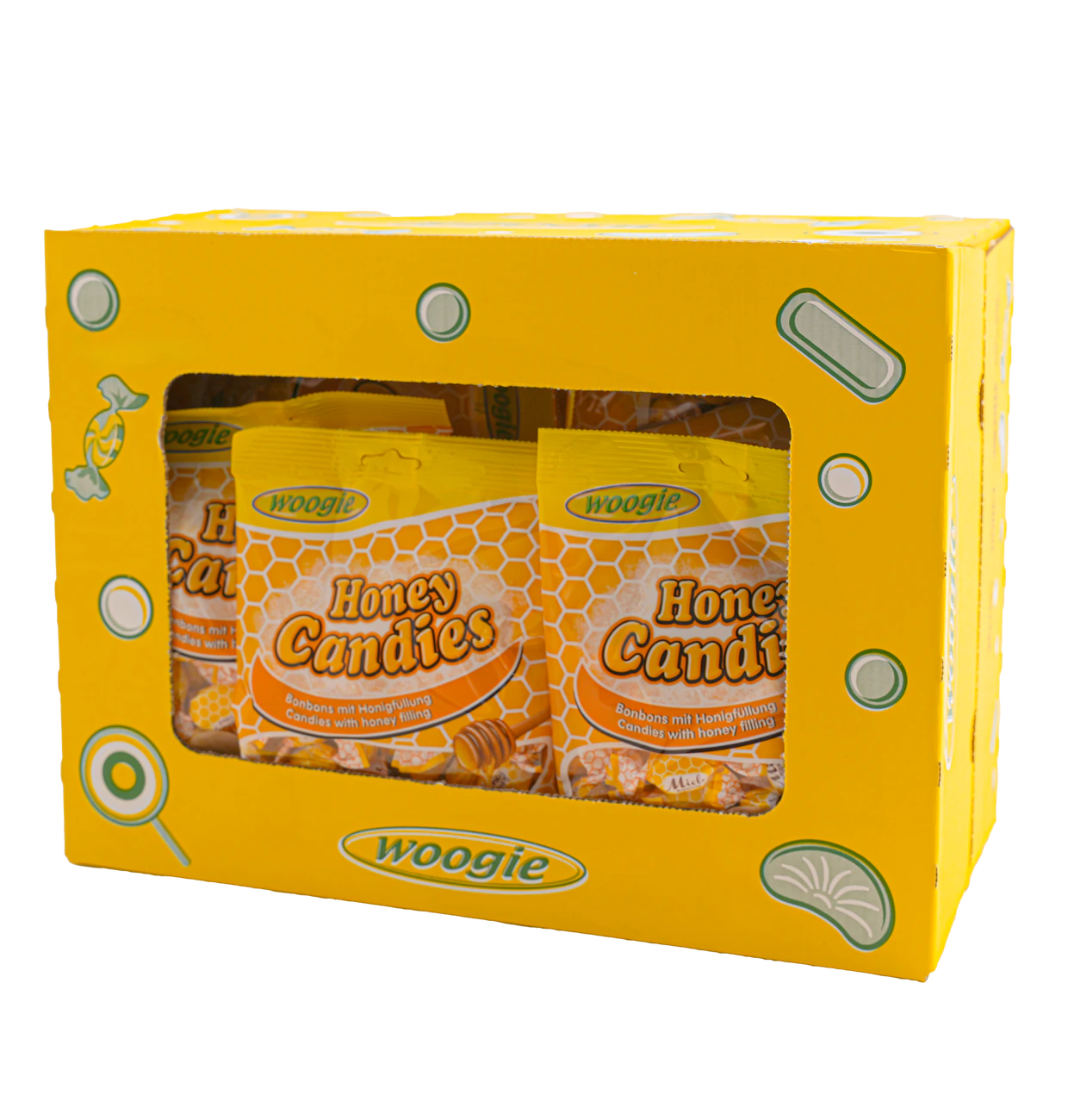 Woogie Honey Candies - Bonbons mit Honigfüllung 150g