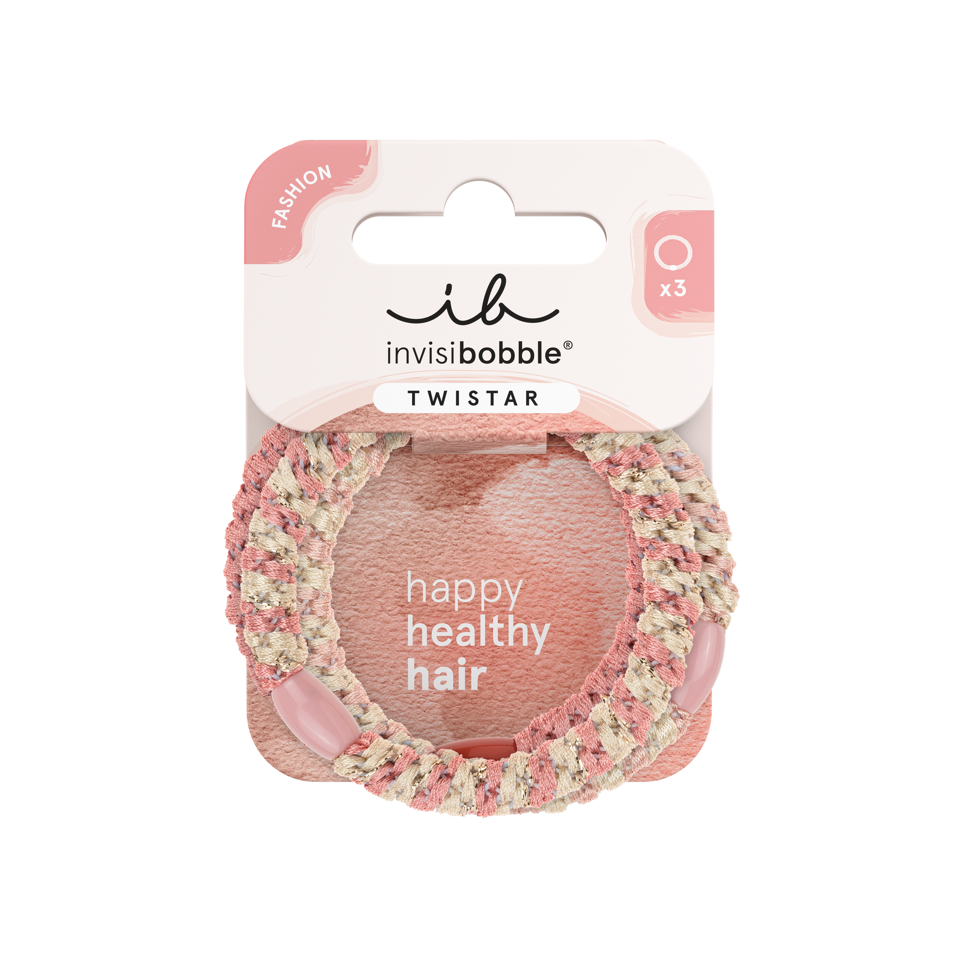 INVISIBOBBLE INVISIBOBBLE Twistar Blush Haargummis 3 Stück Rouge