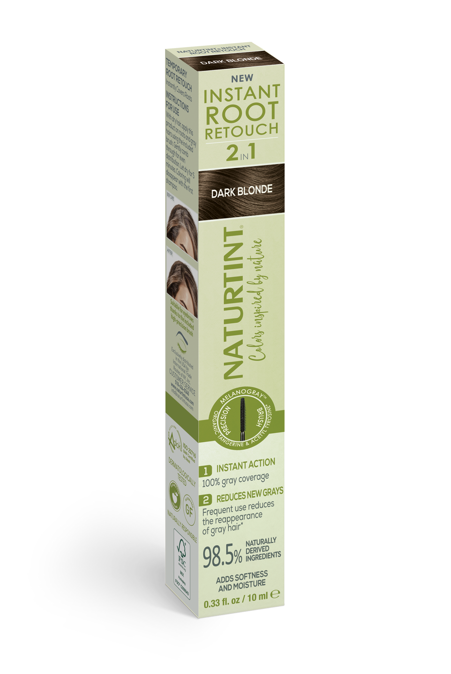 NATURTINT Instant Root Retouch 2 in 1 Dunkelblond 10 ml temporärer Ansatzretusche