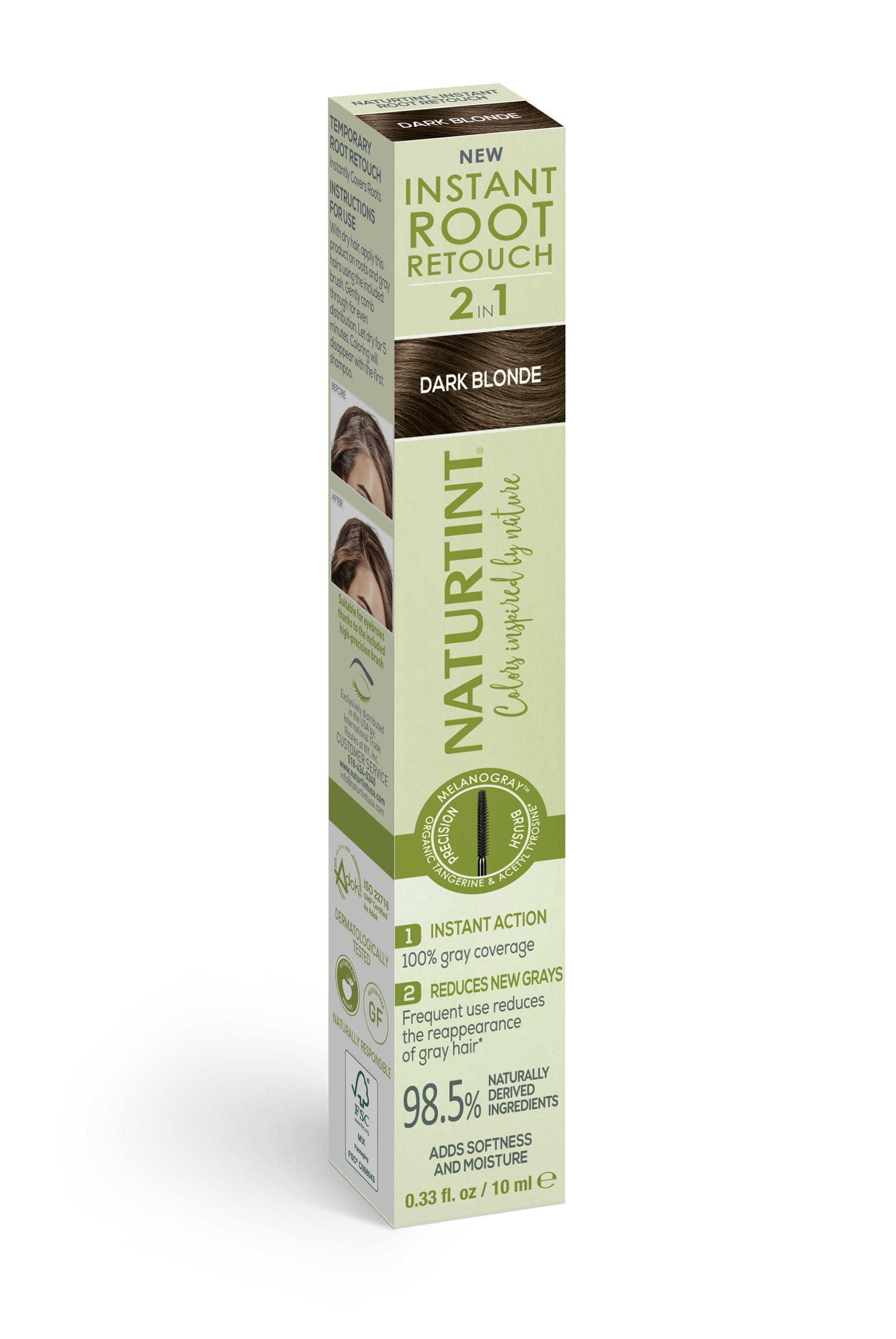 NATURTINT Instant Root Retouch 2 in 1 Dunkelblond 10 ml temporärer Ansatzretusche