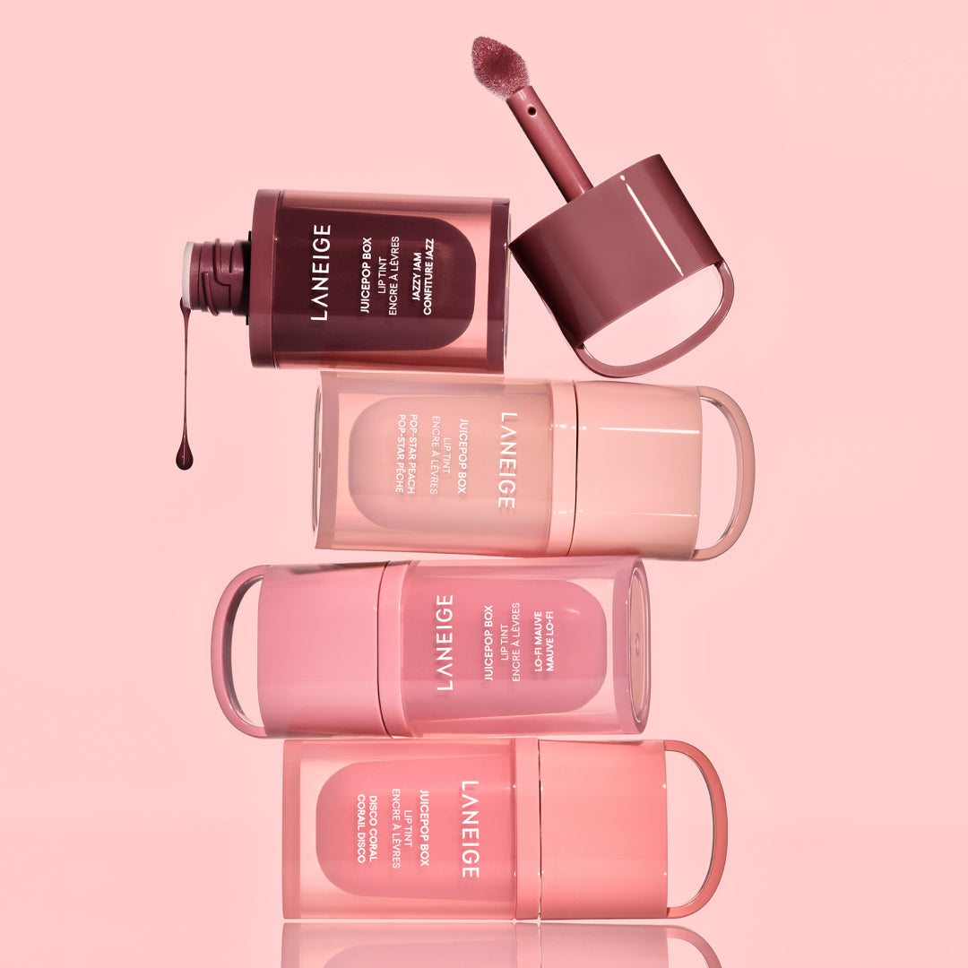 LANEIGE Juicy Pop Lip Tint Lippenfarbe Disco Coral Haarfarbe