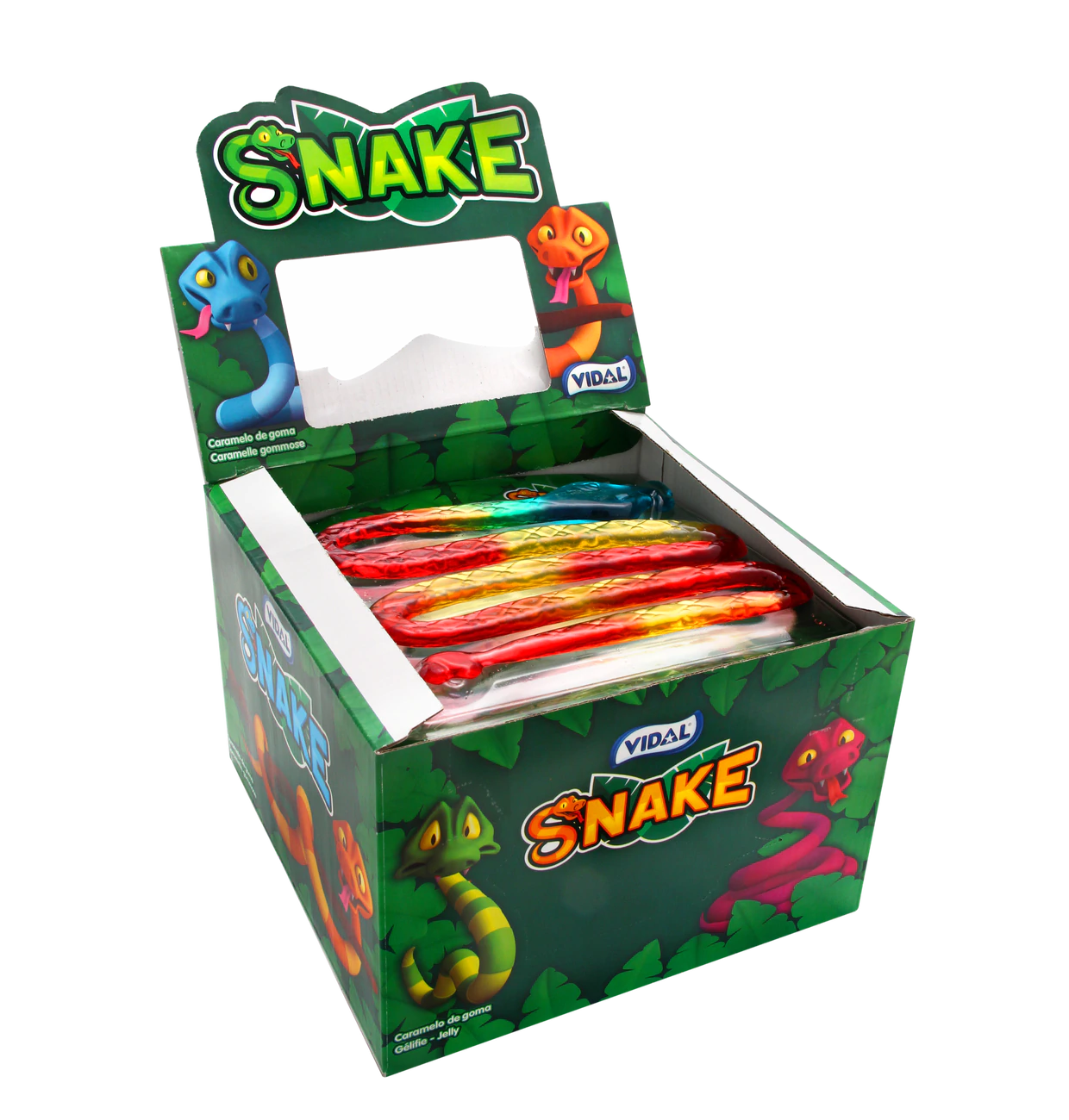 Vidal Jelly Snake 66g Fruchtgummi Riesenschlange Ideal für jede Kinder-Party – Detailansicht