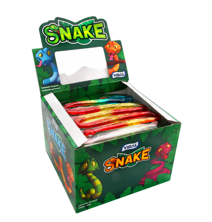 Vidal Jelly Snake 66g Fruchtgummi Riesenschlange Ideal für jede Kinder-Party – Detailansicht
