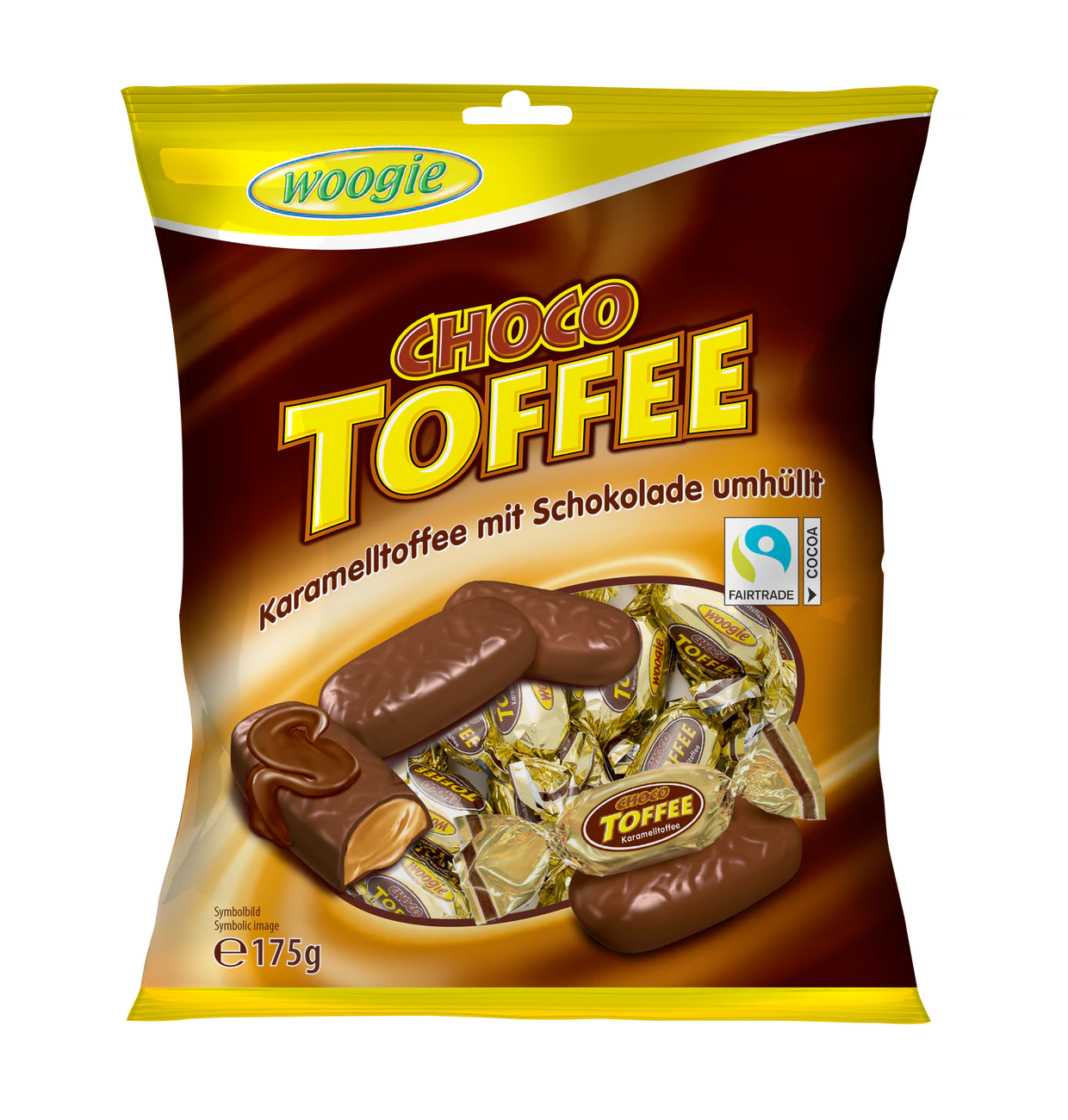 Woogie Karamell Toffee mit Schokolade 175g