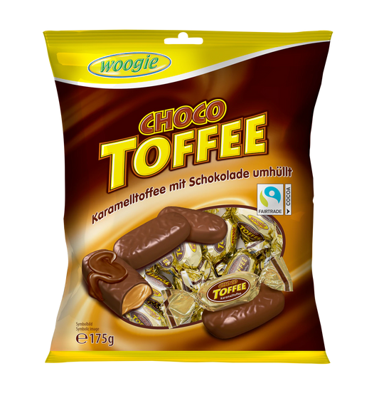 Woogie Karamell Toffee mit Schokolade 175g