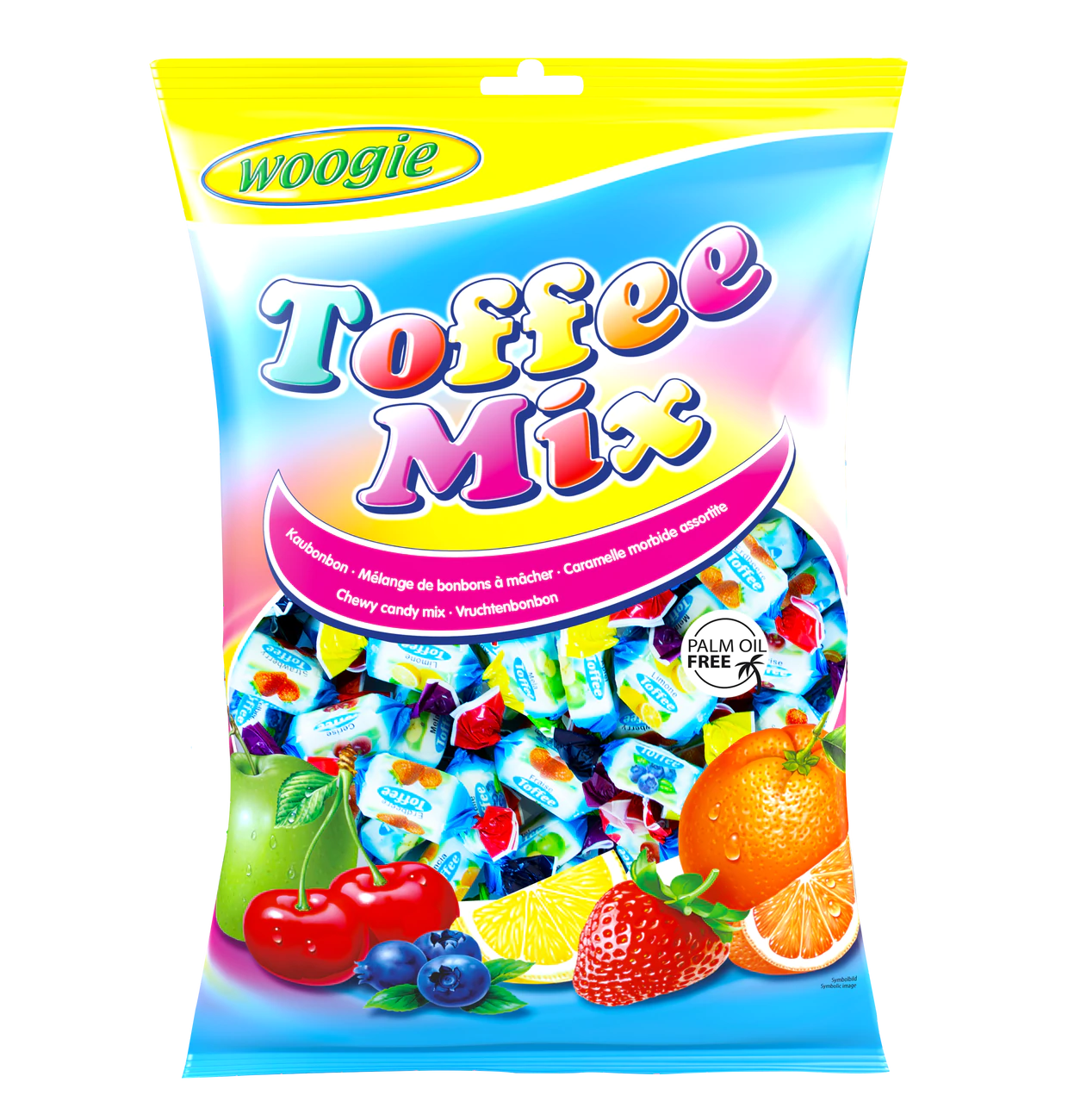 Woogie Kaubonbons Toffee Mix 1kg Bunt, soft, saftig