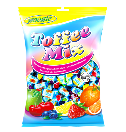 Woogie Kaubonbons Toffee Mix 1kg Bunt, soft, saftig