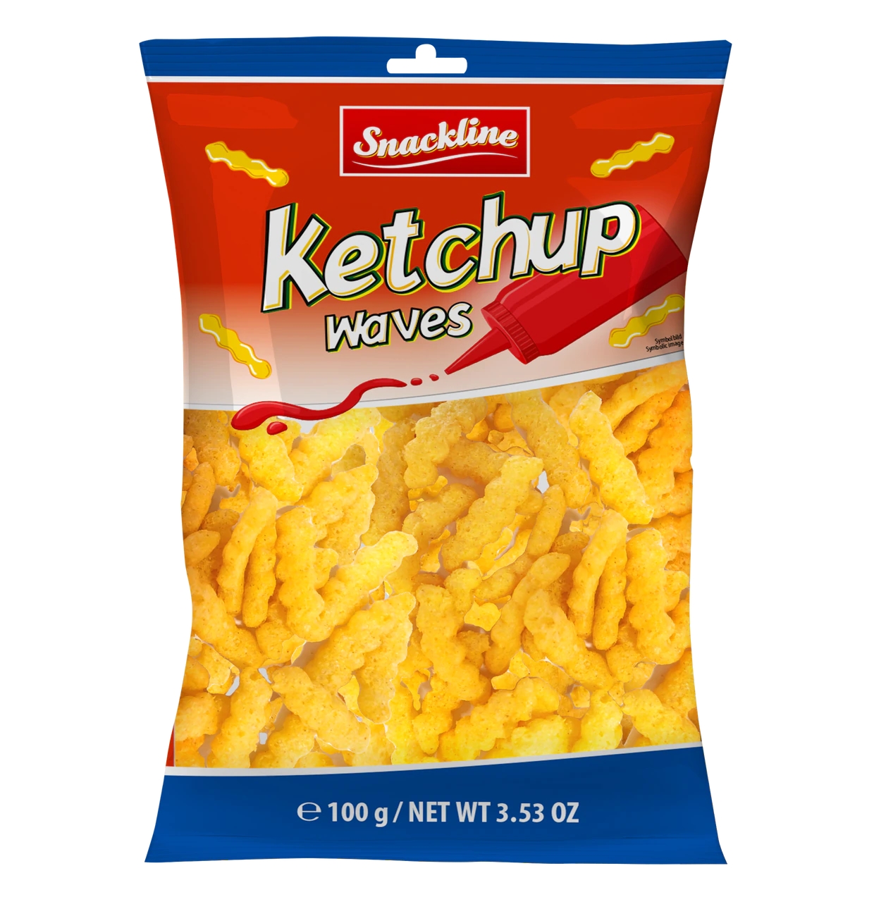 Snackline Ketchup Waves 100g