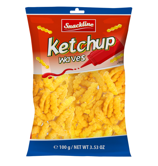 Snackline Ketchup Waves 100g