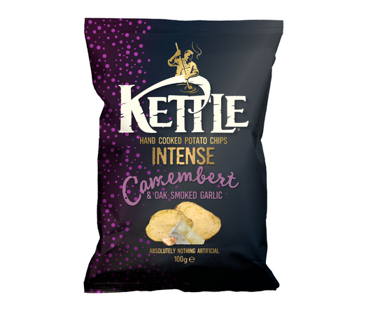 Kettle Hand cooked Chips Camembert & Oak Smoked Garlic 100g