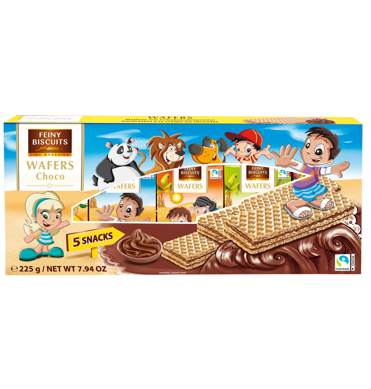 Waffeln mit Kakaocremefüllung 225g in verschiedenen Motiven