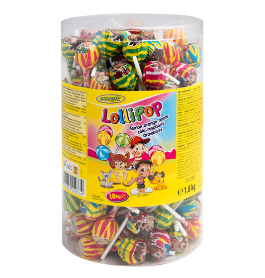 Lollipops 180 Stück 180x10g - 6 Geschmacksrichtungen