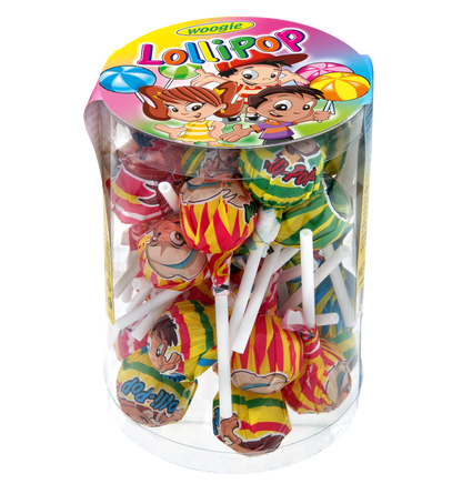Lollipops 300g Geschmacksrichtungen: Zitrone, Orange, Apfel, Cola, Himbeere, Erdbeere