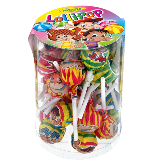 Lollipops 300g Geschmacksrichtungen: Zitrone, Orange, Apfel, Cola, Himbeere, Erdbeere