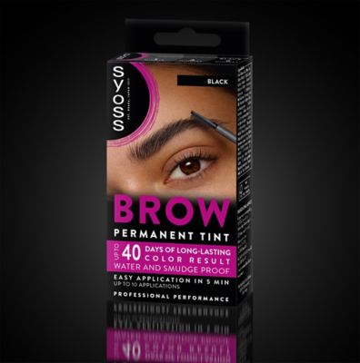 SYOSS Brow Tint Permanente Cejas Schwarz Augenbrauenfarbe 1 Stück Haarfarbe