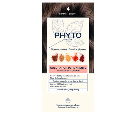 Phyto Phyto, Phytocolor, Permanente Haarfarbe, 4 Brown, 50 ml Regular