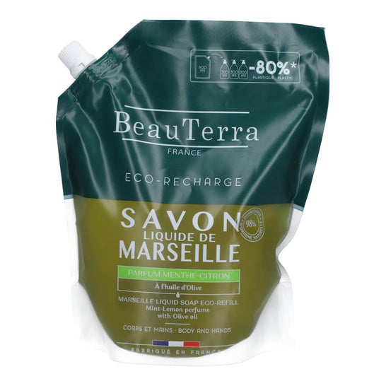 BEAUTERRA BEAUTERRA Marseille Menta-Limón Nachfüllseife 900 ml Kosmetik