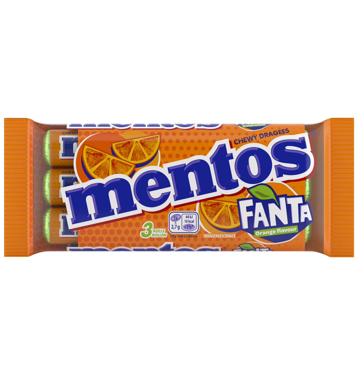 mentos Fanta 3x38g Dragées mit Fantageschmack