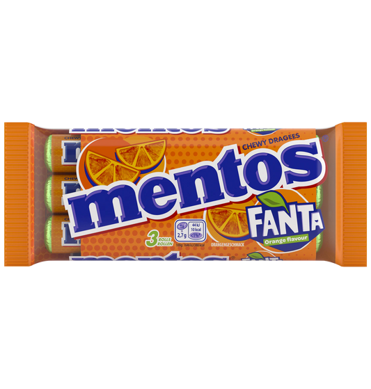 mentos Fanta 3x38g Dragées mit Fantageschmack