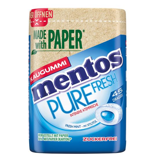 Mentos Pure Fresh Kaugummi 90g Zuckerfrei