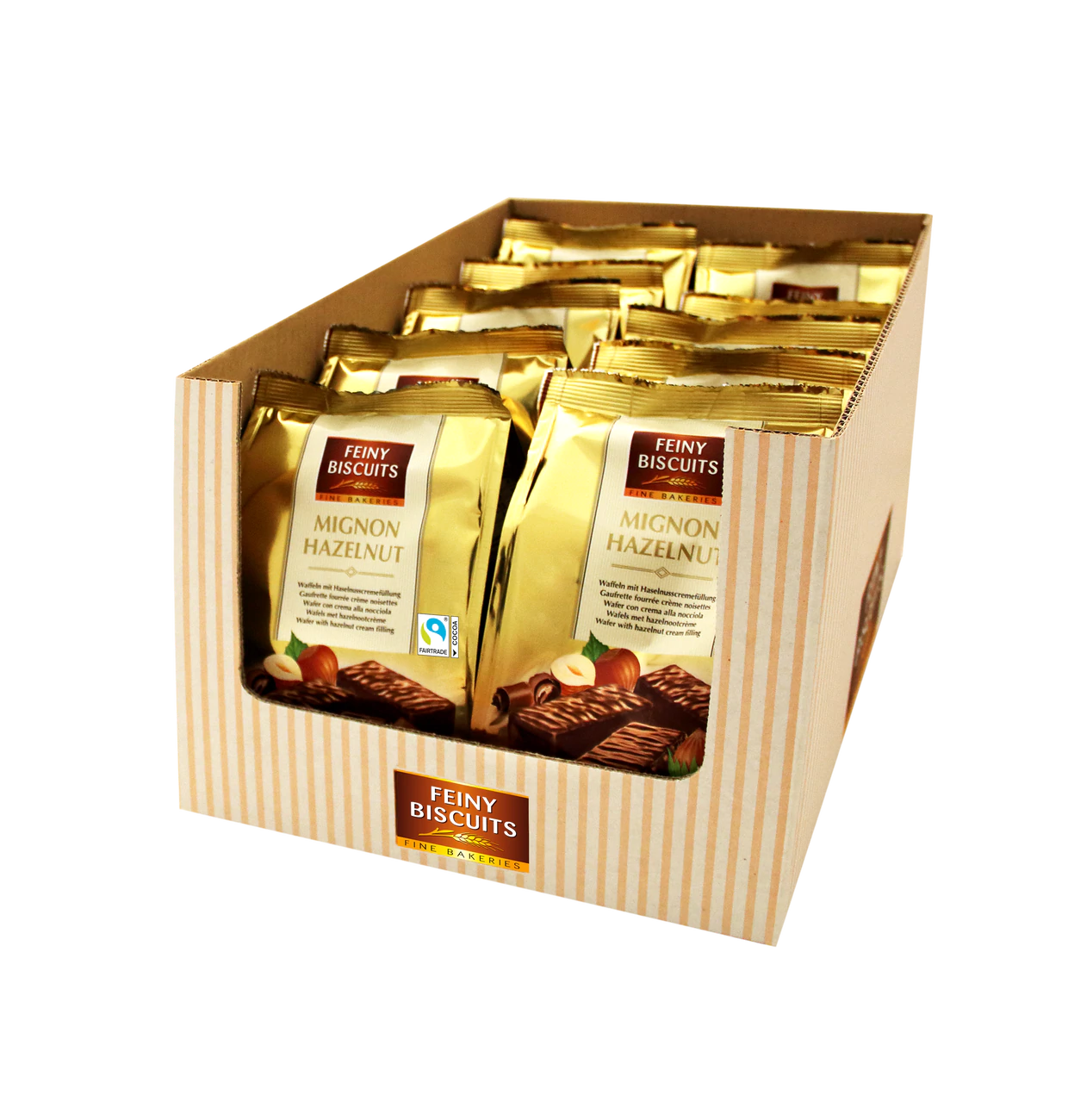 Mignon Waffeln mit Haselnusscremefüllung 200g