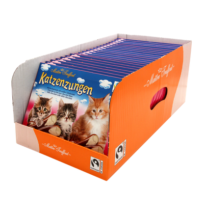 Maître Truffout Milch- und weiße Schokolade Katzenzungen 100g