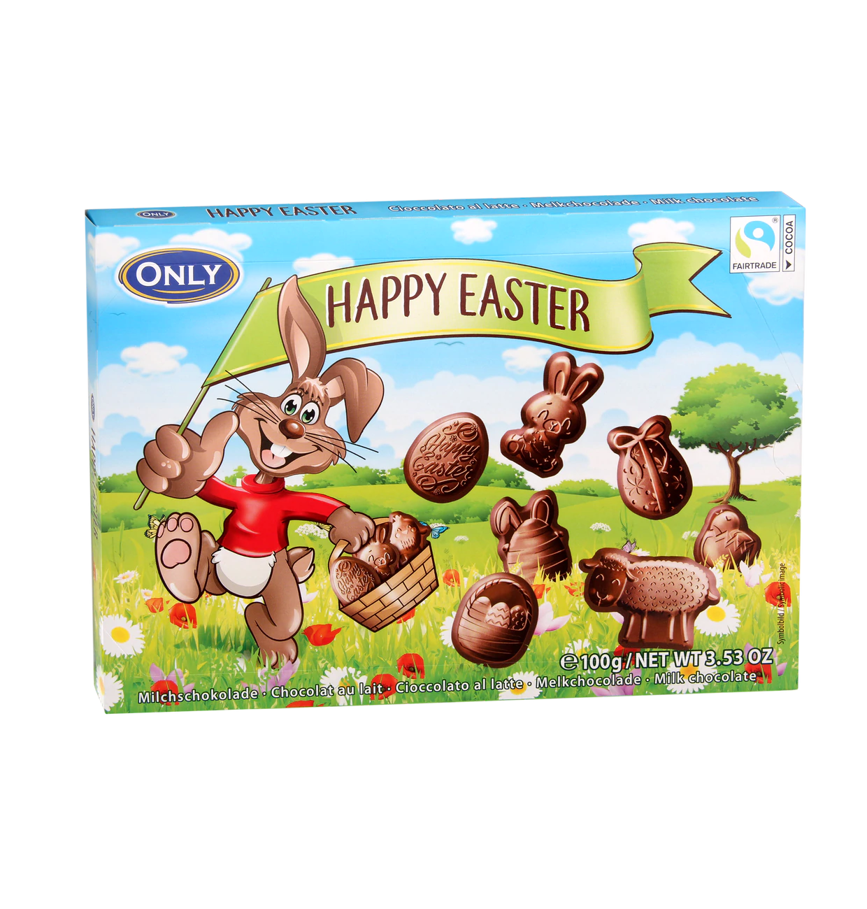 Milchschokolade Happy Easter Figuren 100g
