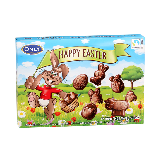 Milchschokolade Happy Easter Figuren 100g