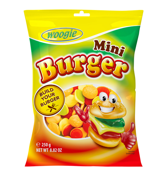Woogie Fruchtgummi Mini Burger 250g