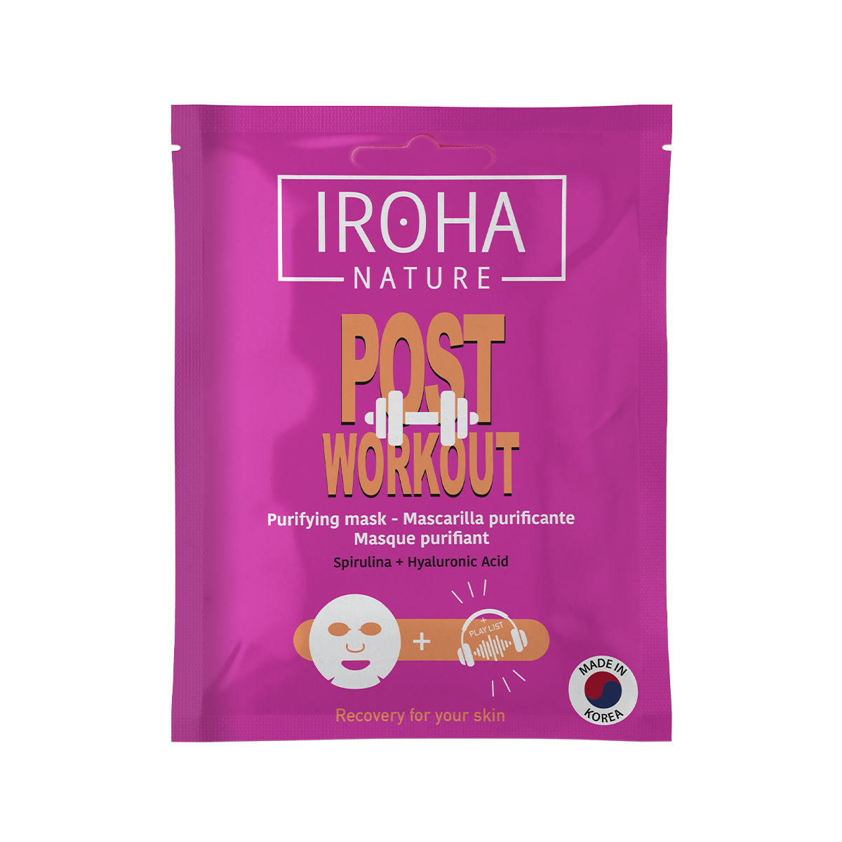 IROHA NATURE IROHA NATURE Post Workout Mascarilla Facial Gesichtsmaske 1 Stück Kosmetik
