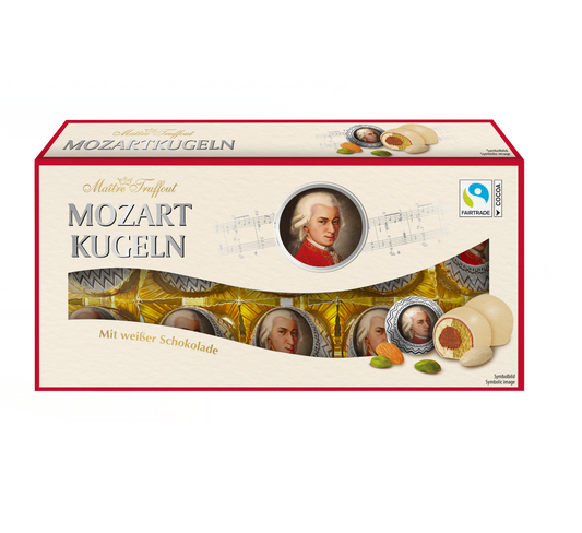 Mozartkugeln 200g Weisse Schokolade - Mozartkugeln von Maître Truffout