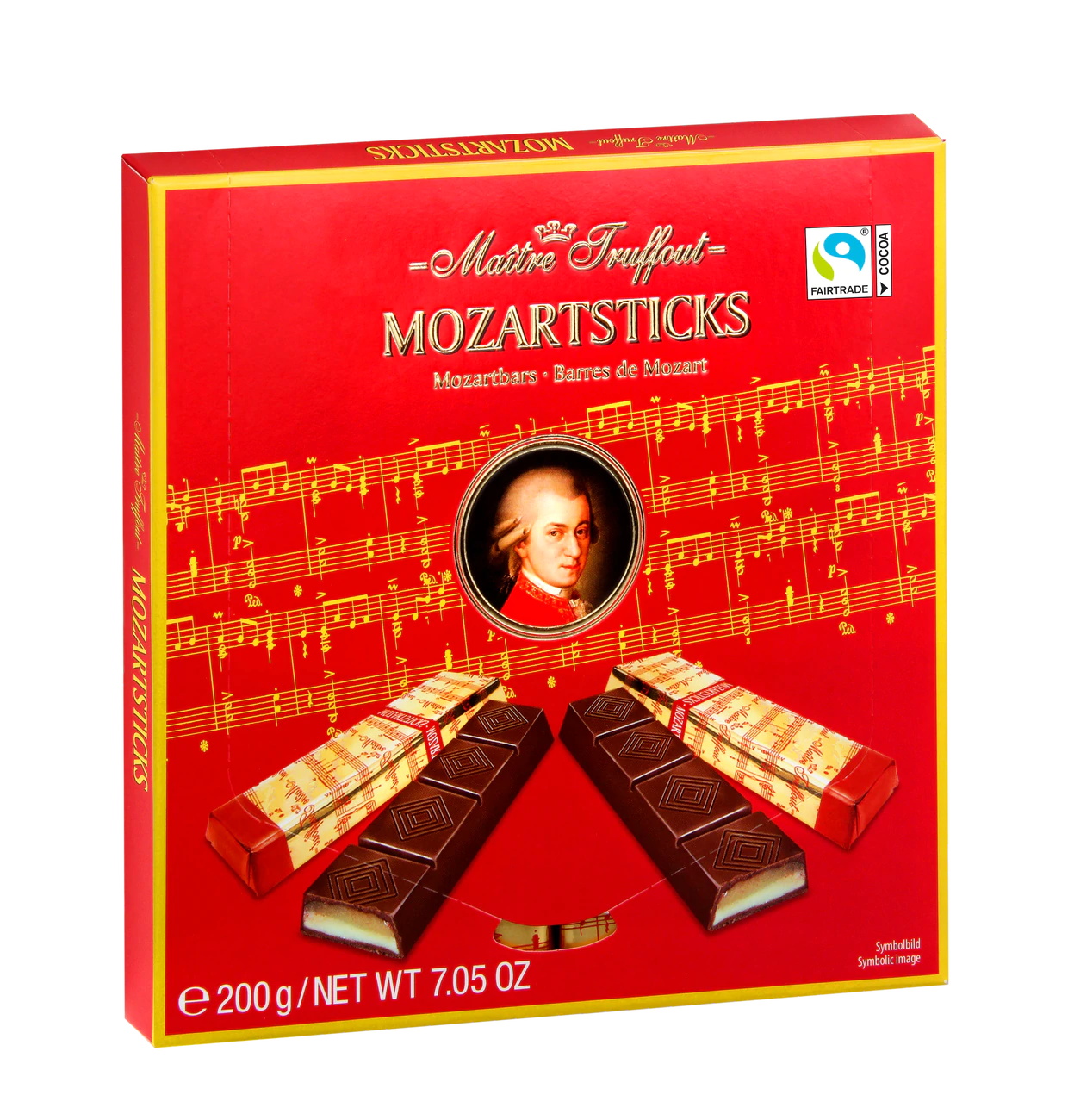 Mozartsticks 200g süsse Versuchung - Mozart Sticks von Maître Truffout – Produktansicht