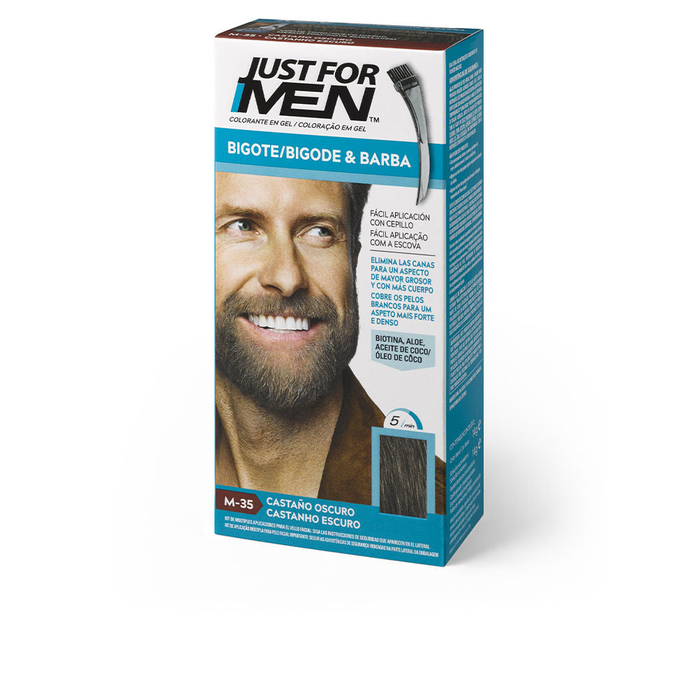 JUST FOR MEN Gel Colorant for Mustache, Beard and Sideburns #DarkBrown 15 ml