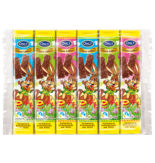 Ostern Vollmilchschoko Lollies am Stiel 6x15g