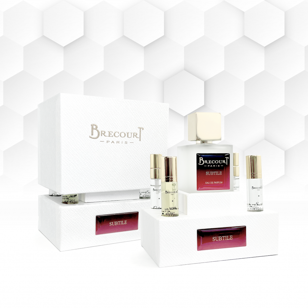 BRECOURT BRECOURT Subtile Eau de Parfum 100 ml Set mit 4 x 6 ml Reisegrößen Parfüm